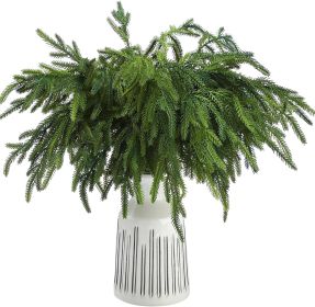 12 Pcs 18 Inch Christmas Norfolk Pine Branches