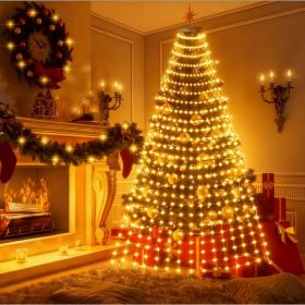Christmas Tree Light Strings, LED Light Strings With Remote Control, Colorful Lights, Warm White Light Strings, Christmas Decorations (Option: Warm white light  16 Strings)